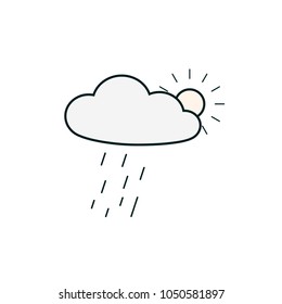 Weather icon in circle