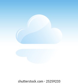 Weather Icon Cloud (jpeg has clipping path)