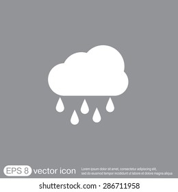 weather icon. cloud rain.