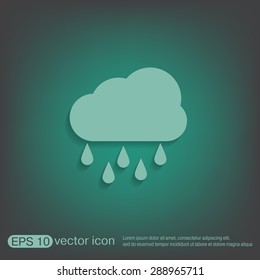 weather icon. cloud rain.