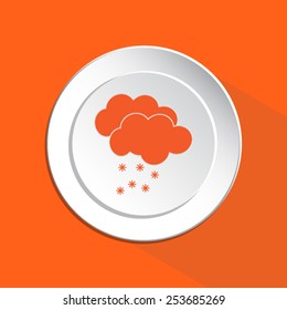 weather icon - Cloud with Snow