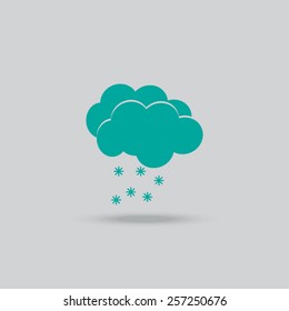 weather icon - Cloud with Snow