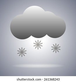 weather icon - Cloud with Snow