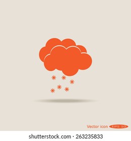 weather icon - Cloud with Snow
