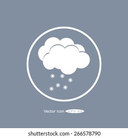 weather icon - Cloud with Snow