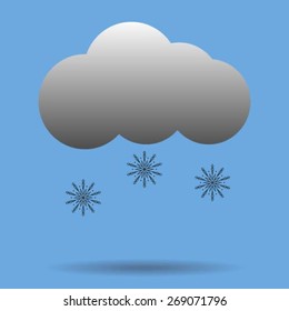 weather icon - Cloud with Snow