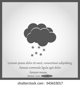 weather icon - Cloud with Snow