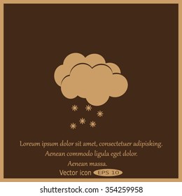 weather icon - Cloud with Snow