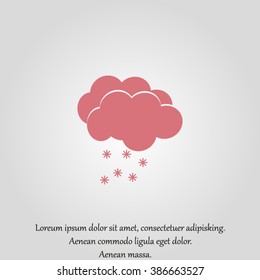 weather icon - Cloud with Snow