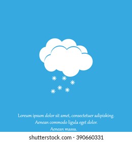 weather icon - Cloud with Snow