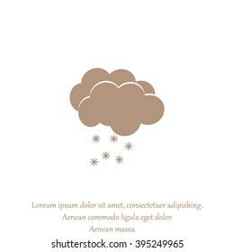 weather icon - Cloud with Snow