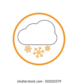 weather icon, cloud snow