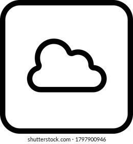 Símbolo de almacenamiento en la nube de iconos meteorológicos