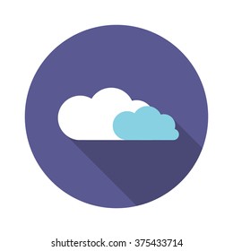 weather icon. clouds. vector illustration