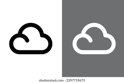 weather icon. cloud,weather,sky icon isolated. Editable stroke.