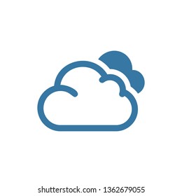 Weather Icon. Cloudy weather icon. Cloud icon.