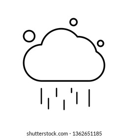 Weather icon, cloudy rain