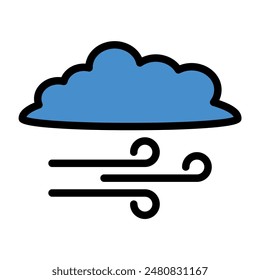 weather icon color or logo illustration outline black filled style