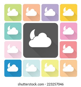 Weather Icon color set vector illustration.