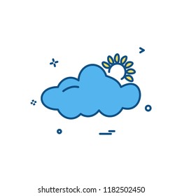 Weather icon design vector