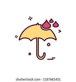 Weather icon design vector
