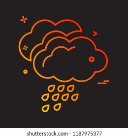 Weather icon design vector