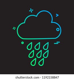 Weather icon design vector