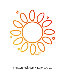 Weather icon design vector