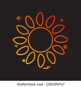 Weather icon design vector