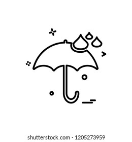 Weather icon design vector
