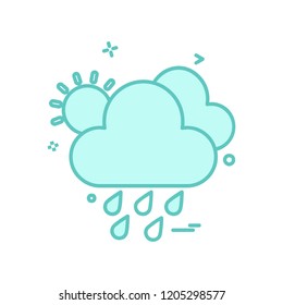 Weather icon design vector