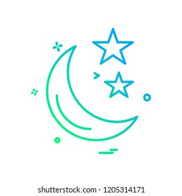 Weather icon design vector