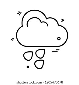 Weather icon design vector