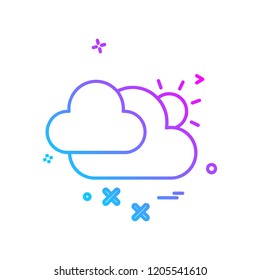Weather icon design vector