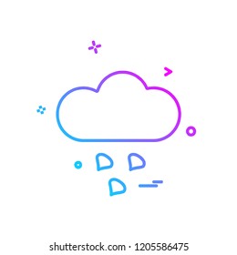 Weather icon design vector