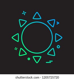 Weather icon design vector