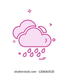 Weather icon design vector