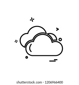 Weather icon design vector