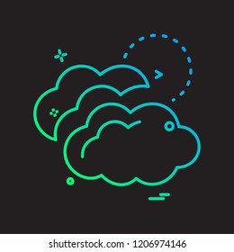 Weather icon design vector