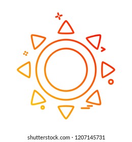 Weather icon design vector