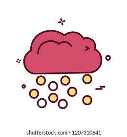Weather icon design vector