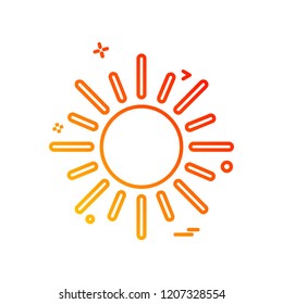 Weather icon design vector