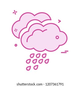 Weather icon design vector