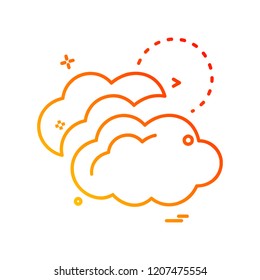 Weather icon design vector