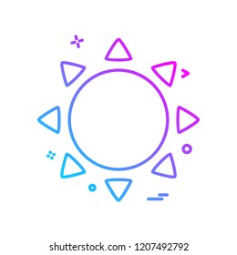 Weather icon design vector