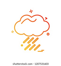 Weather icon design vector