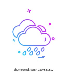 Weather icon design vector