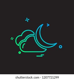 Weather icon design vector