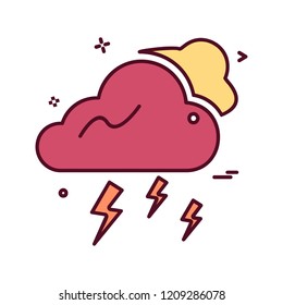 Weather icon design vector