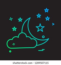 Weather icon design vector